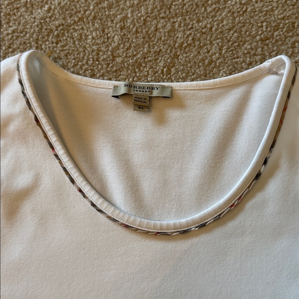 Burberry Top with Check Accent